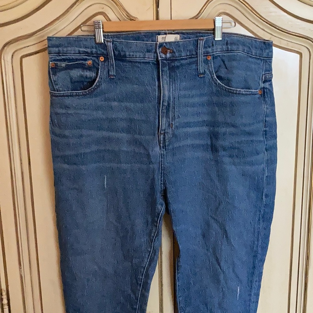 34 Tall madewell high rise slim cropped boy jean perfect condition